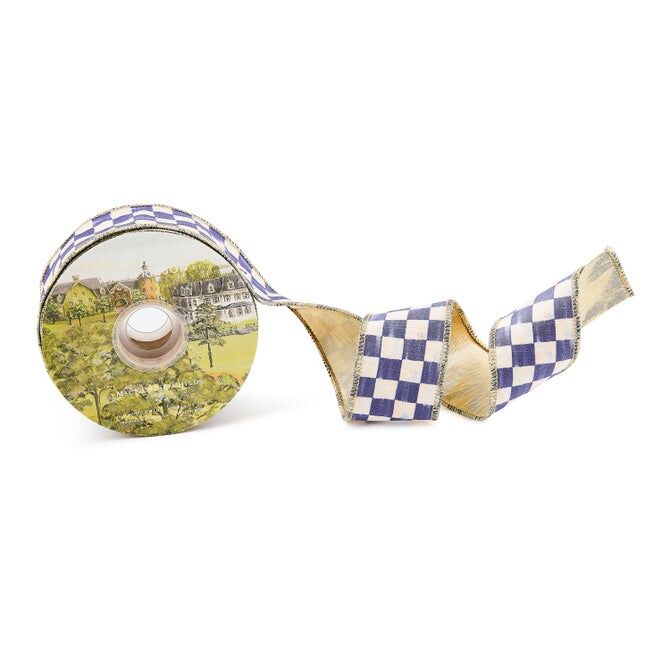 Violet Check 5 cm Ribbon