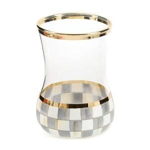 Sterling Check Tea Glass