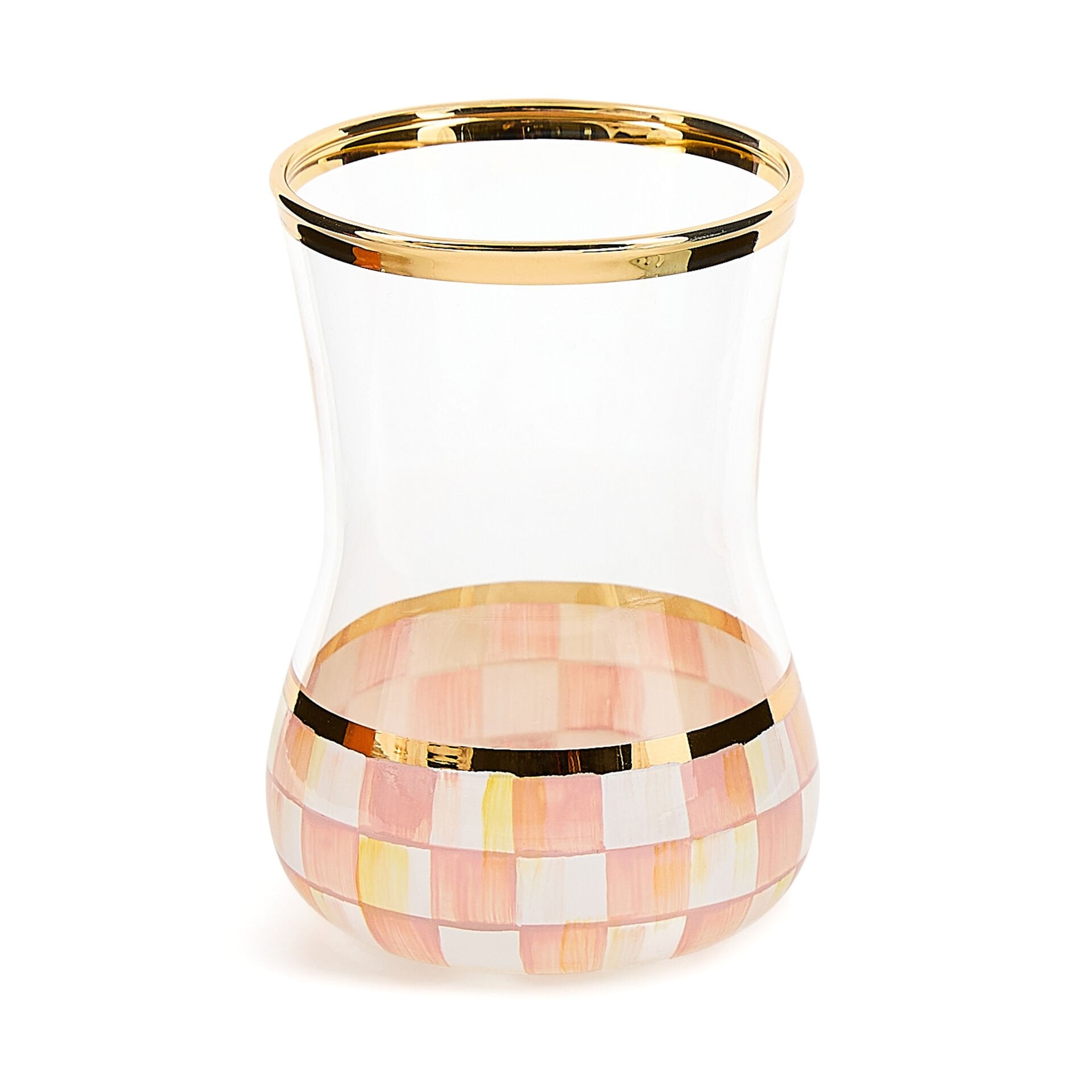 Rosy Check Tea Glass