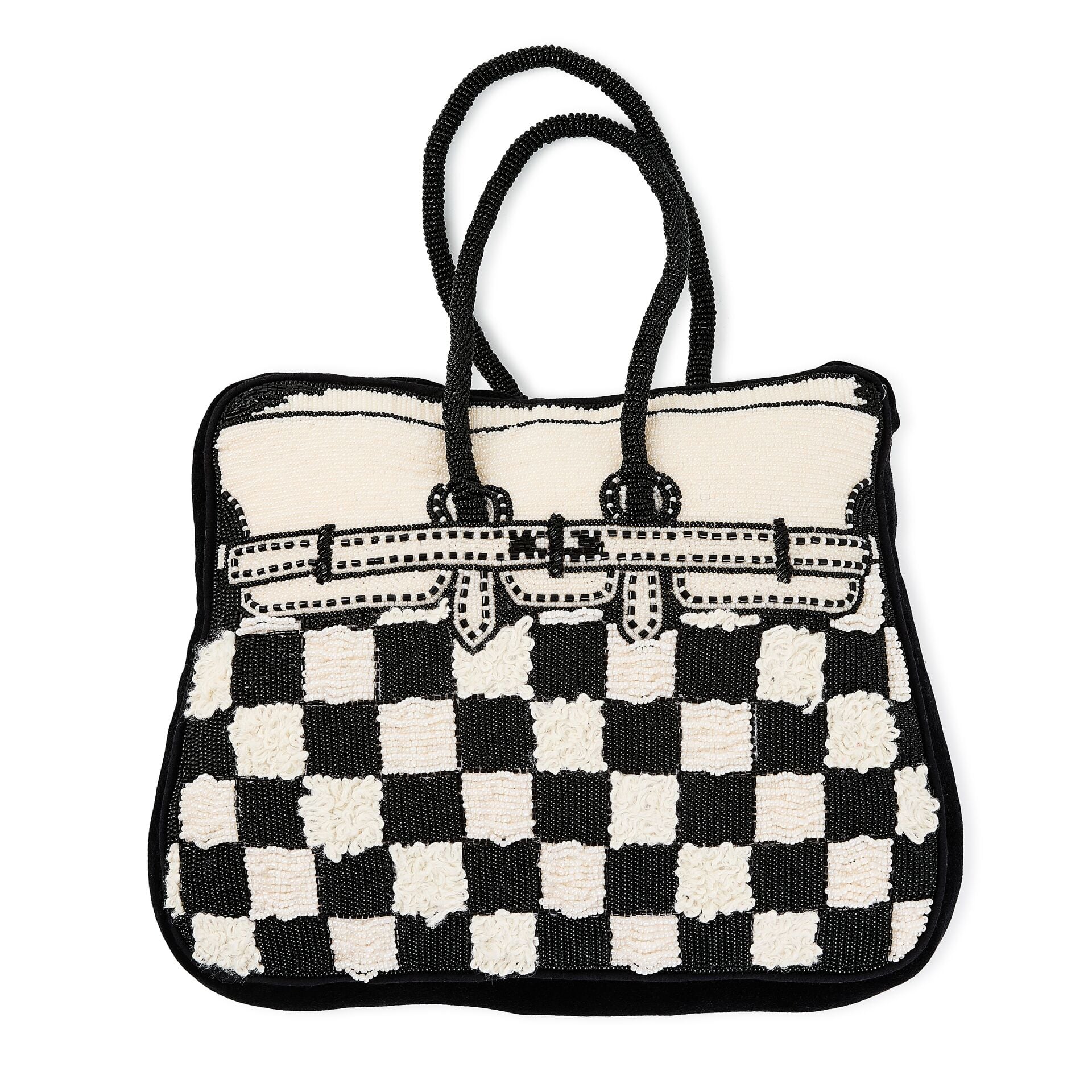 Doodles Handbag Shaped Throw Pillow