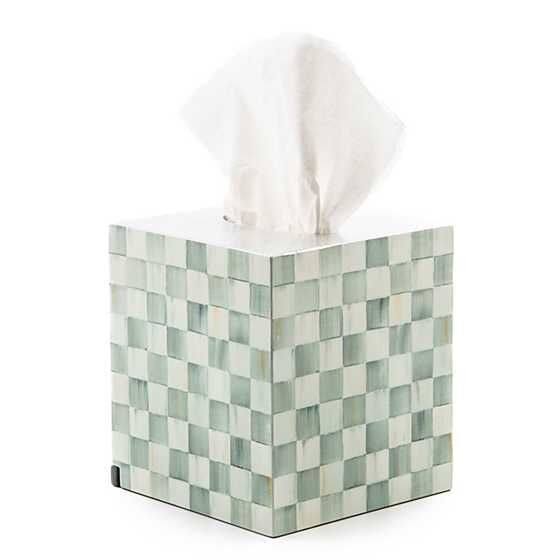 Sterling Check Lacquer Boutique Tissue Cover