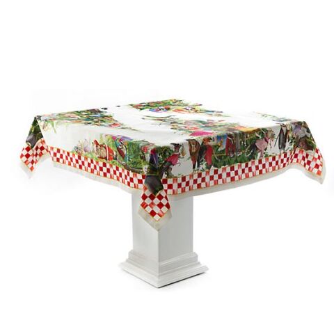 Animal Fete Tablecloth - 54'' Square