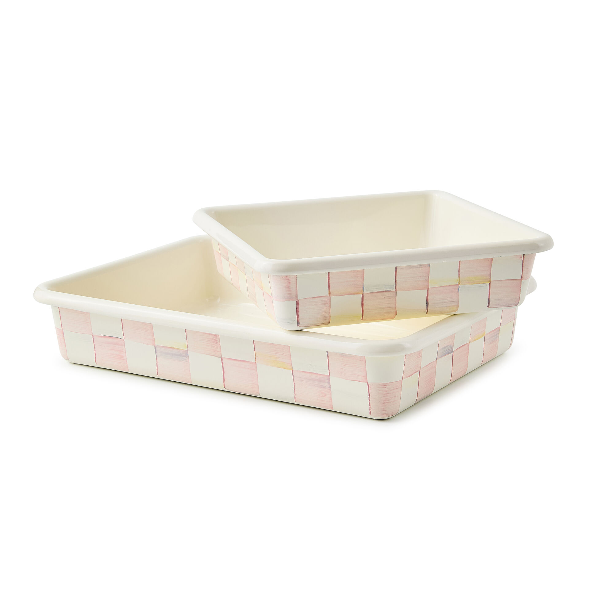 Rosy Check 20 cm Square Baking Pan
