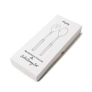 Everyday Leather Salad Serving Set