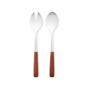 Everyday Leather Salad Serving Set