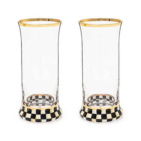 Courtly Check Highball Glass, Set of 2