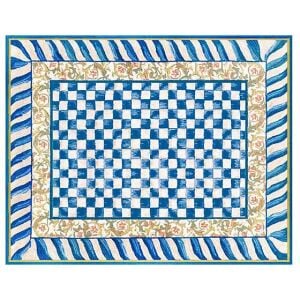 Truly Royal Check 8' x 10' Washable Rug