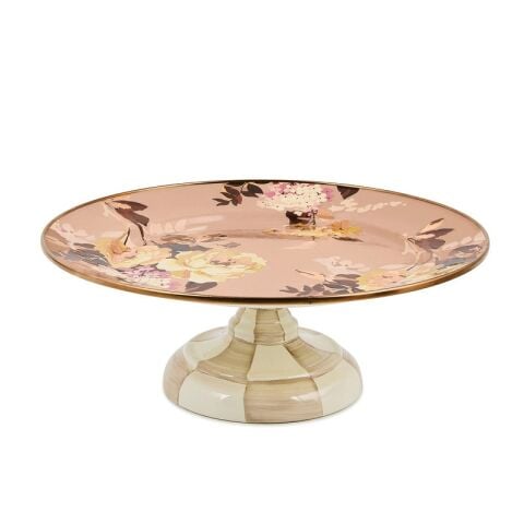 Wild Rose Mauve Small Pedestal Platter
