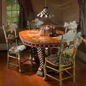 Fluted Hanging Lamp - Courtly Check