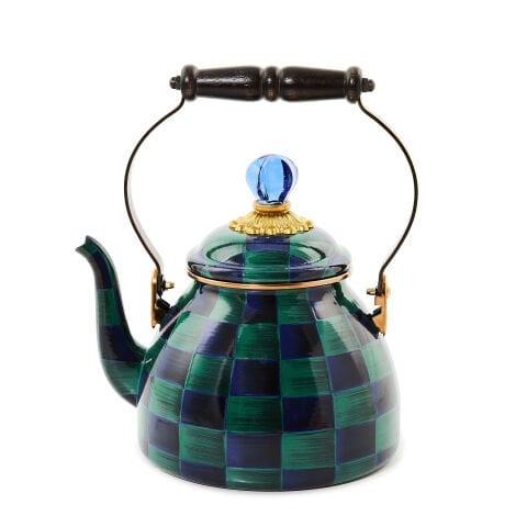 Juniper Check 2 Quart Tea Kettle