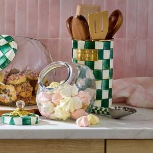 Emerald Check Small Scoop