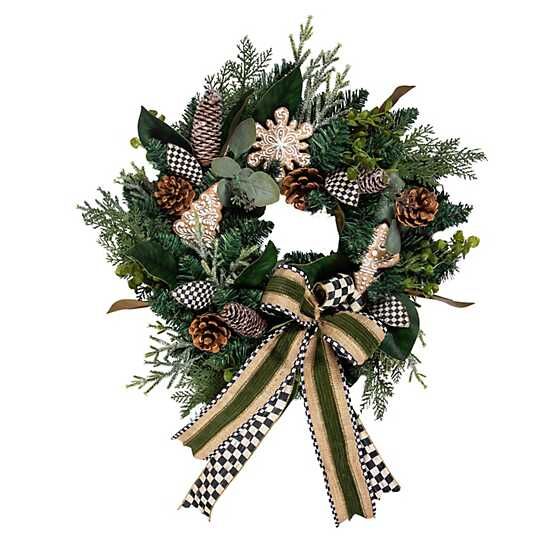 Farmhouse Gingerbread Wreath