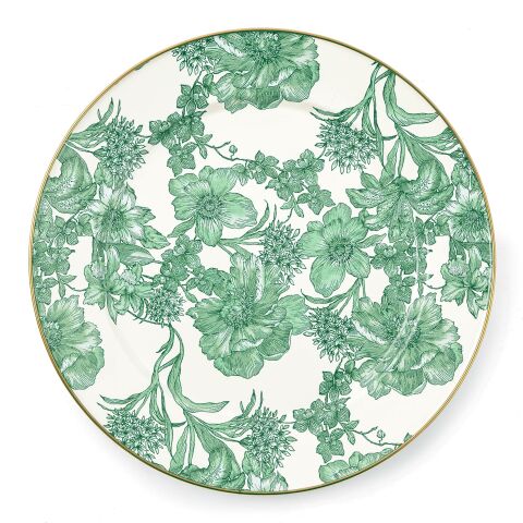 Emerald English Garden Charger Plate