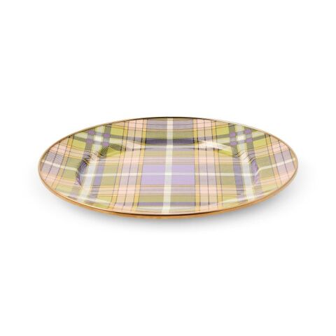 Tartan Violet Charger Plate