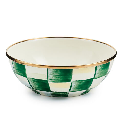 Emerald Check Everyday Bowl