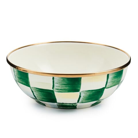 Emerald Check Everyday Bowl