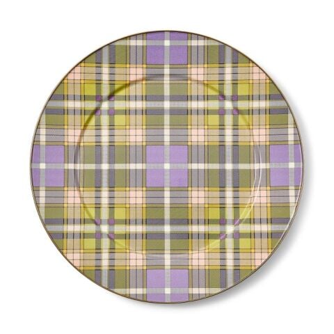 Tartan Violet Serving Platter
