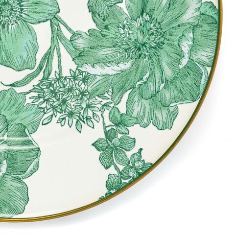 Emerald English Garden Salad Plate