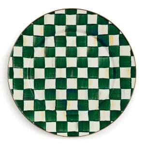 Emerald Check Serving Platter