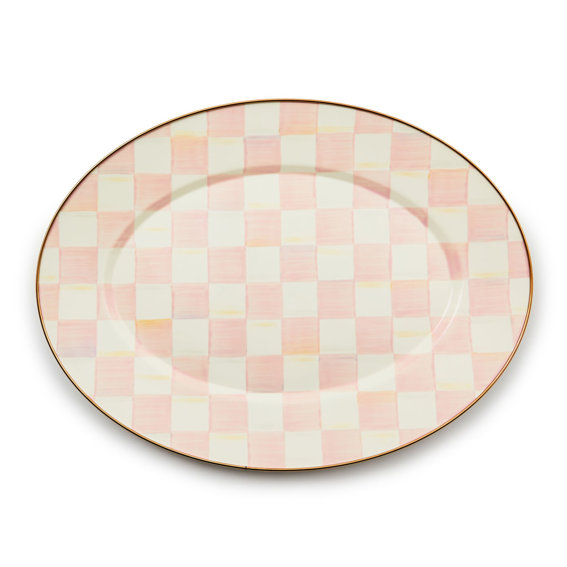 Rosy Check Medium Oval Platter