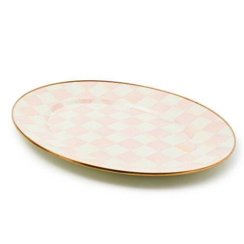 Rosy Check Medium Oval Platter