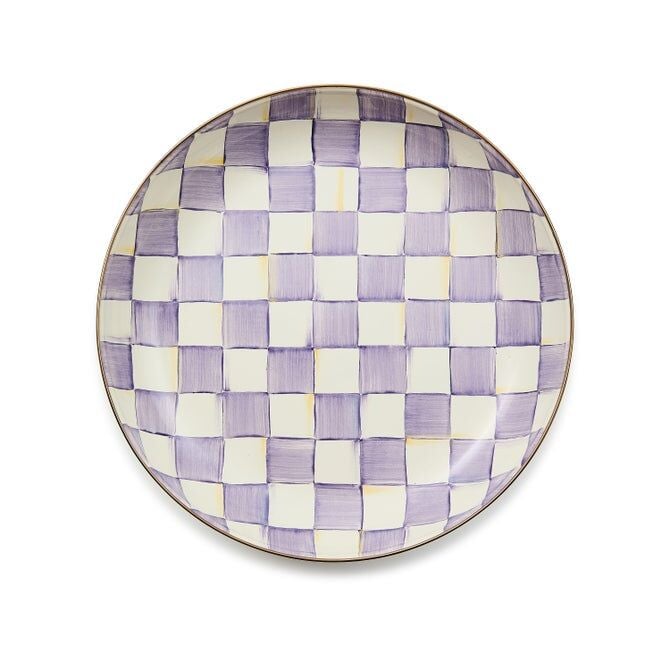 Violet Check Abundant Bowl