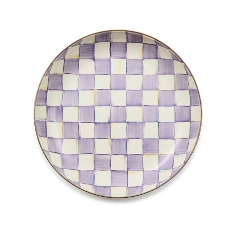 Violet Check Abundant Bowl