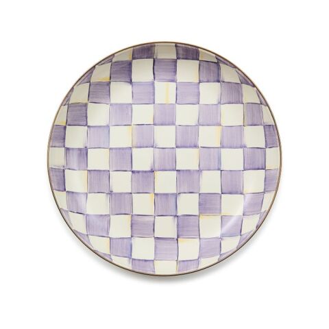 Violet Check Abundant Bowl