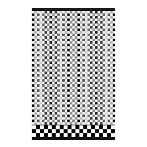 Micro Check Black & White Hand Towel