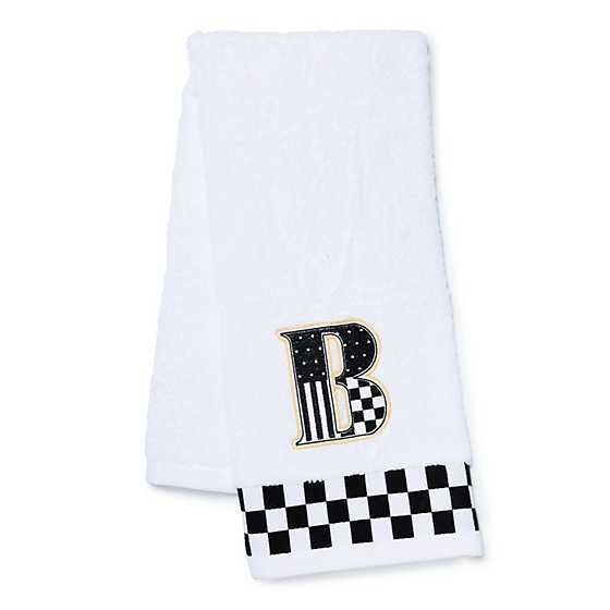 Monogram ''B'' Check Hand Towel