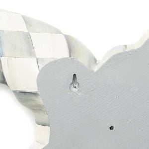 Sterling Check Swallowtail Wall Decor