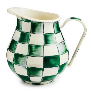 Emerald Check Pitcher
