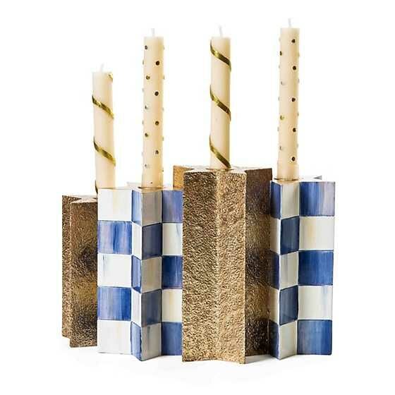Royal Check Star Candelabra
