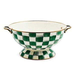 Emerald Check Everything Bowl