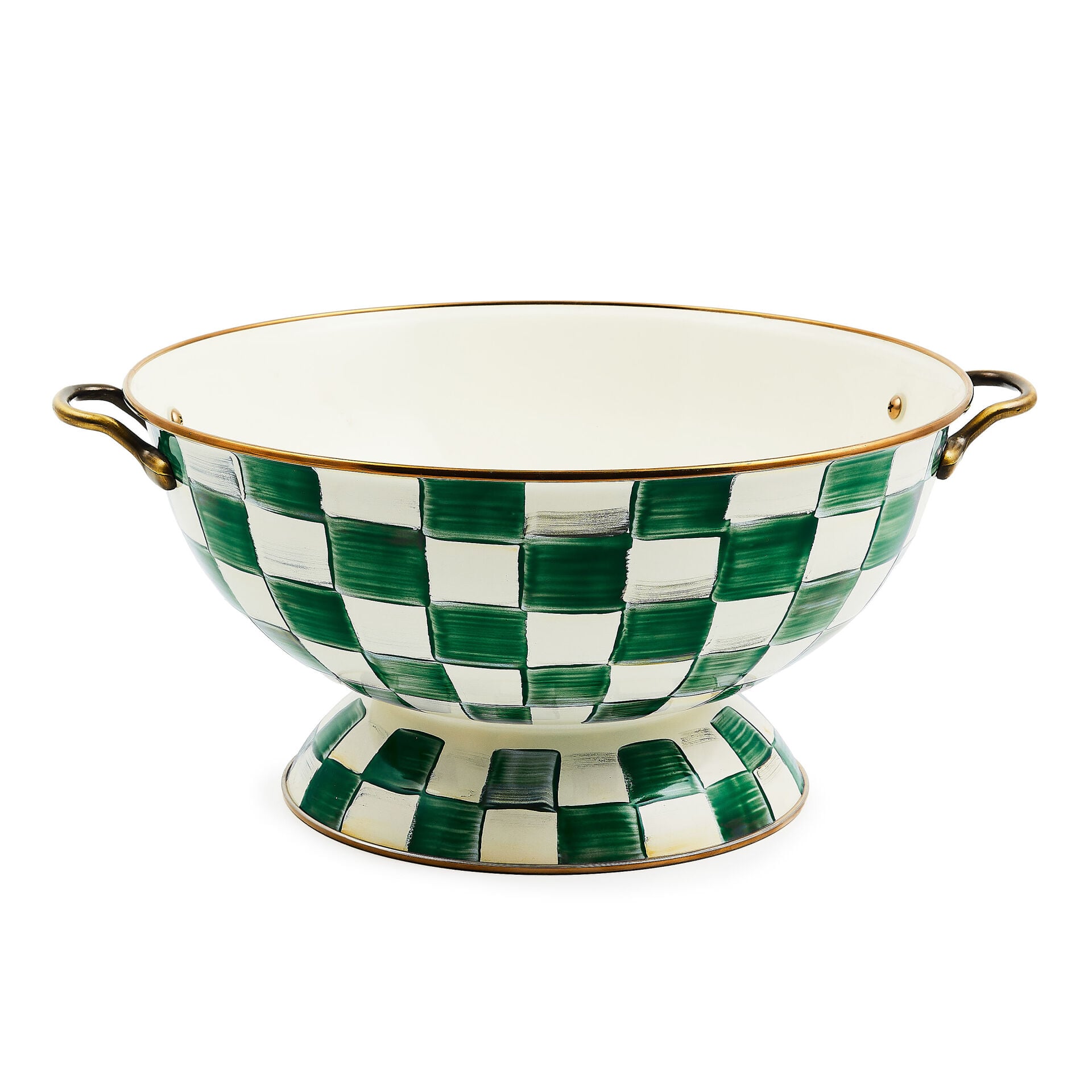 Emerald Check Everything Bowl