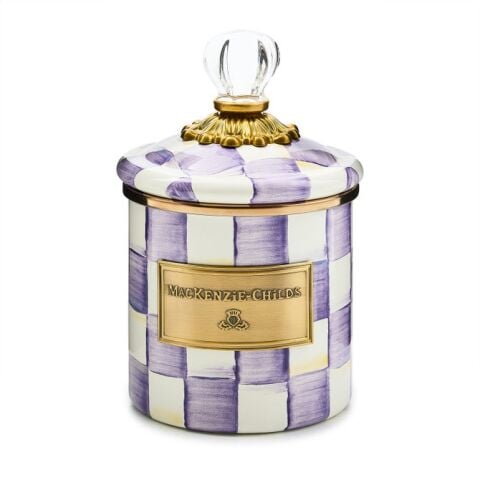 Violet Check Demi Canister