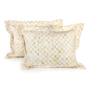 Parchment Check Set Of 2 Standart Shams