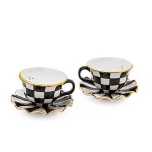 Courtly Teacup Salt & Pepper Set