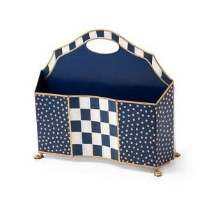 Royal Check Magazine Holder