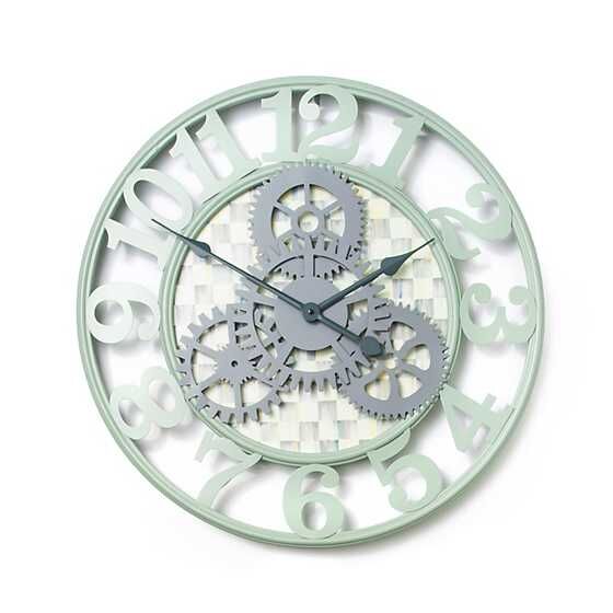 Sterling Check Farmhouse Wall Clock - Small