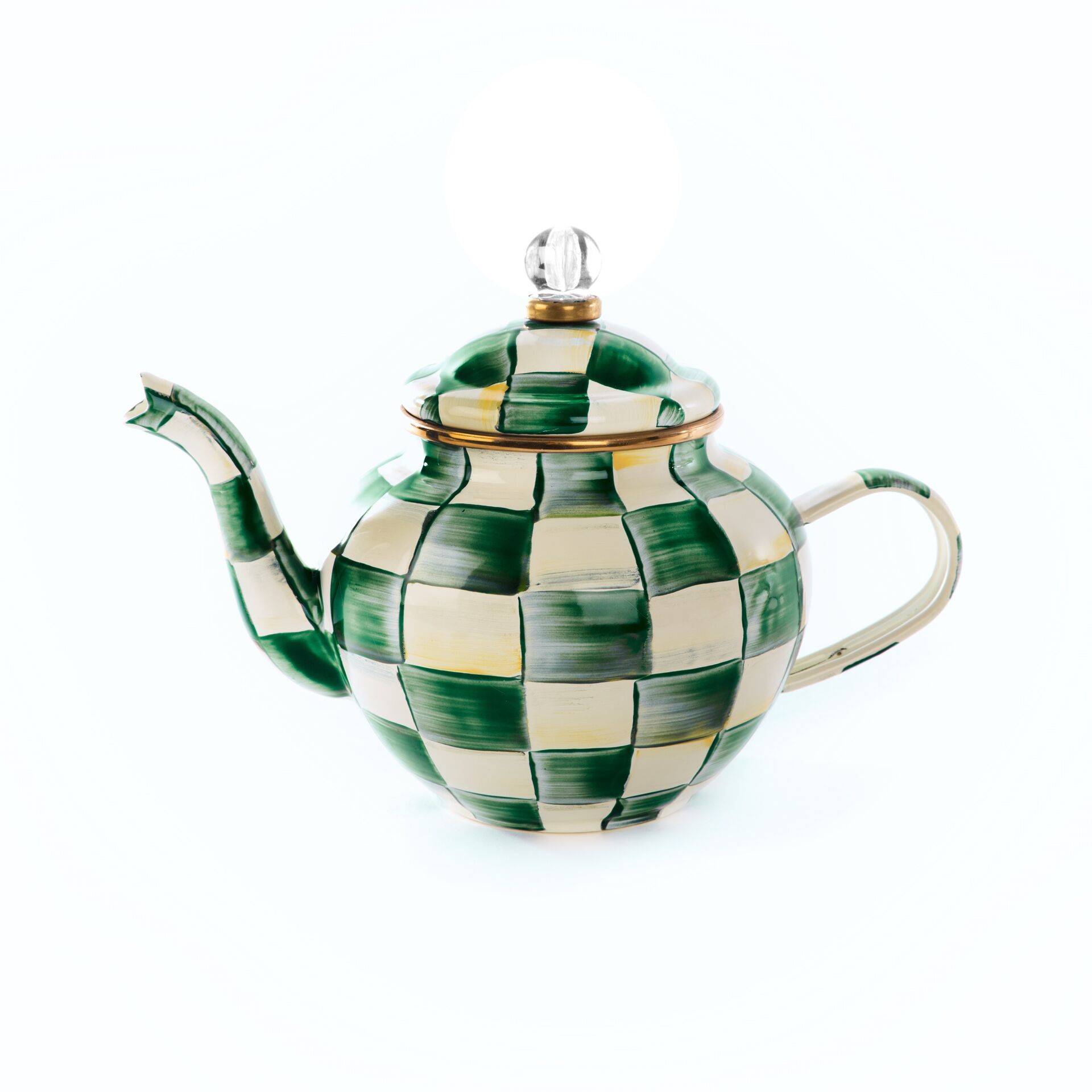 Emerald Check 4 Cup Teapot