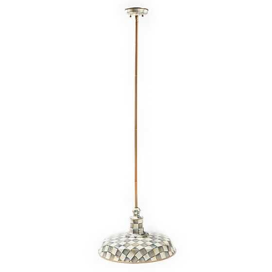 Sterling Check Barn Pendant Lamp -18''