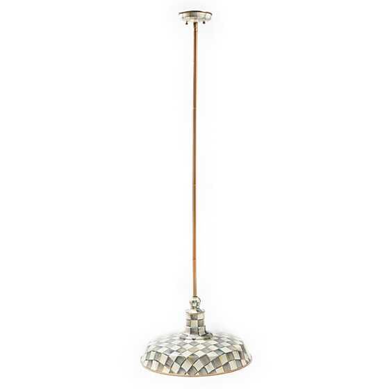 Sterling Check Barn Pendant Lamp -46 cm