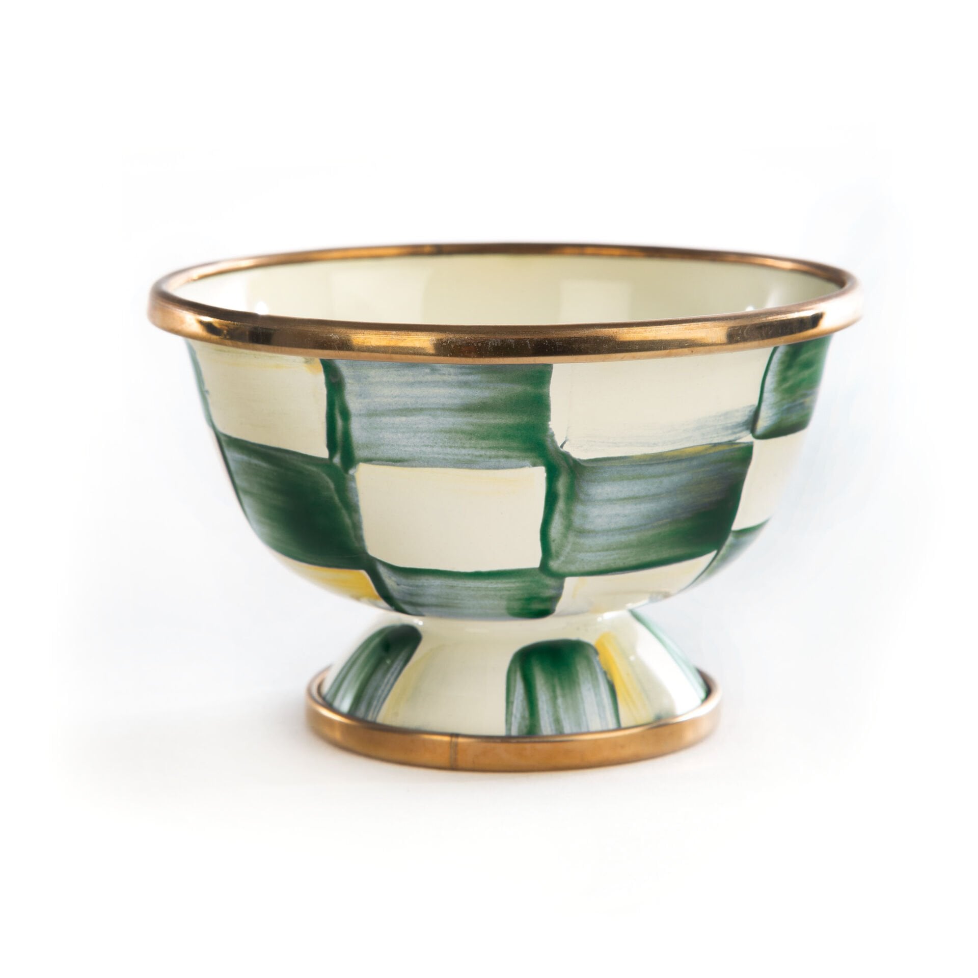 Emerald Check Little Sugar Bowl