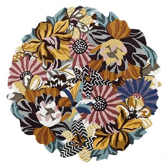 Milano Floral 6' Round Rug