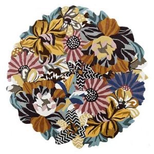 Milano Floral 6' Round Rug