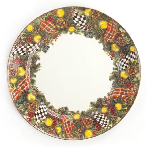 Evergreen Enamel Charger Plate
