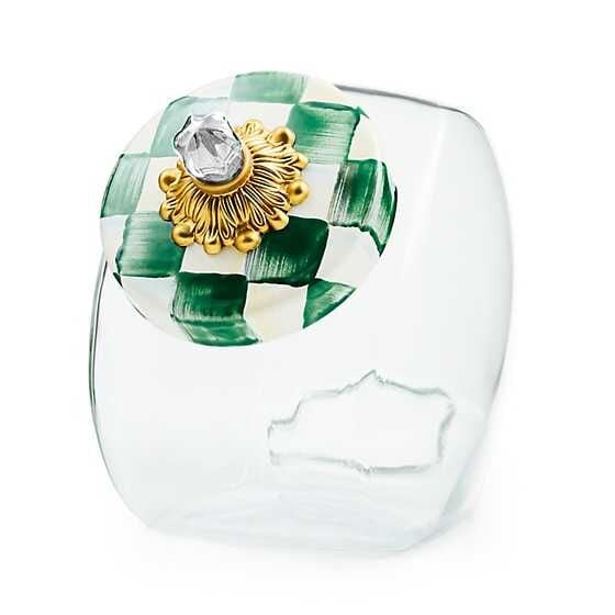 Sweets Jar with Emerald Check Lid