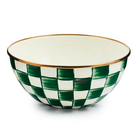 Emerald Check Small Everyday Bowl