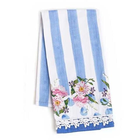 Wildflowers Dish Towel  Blue